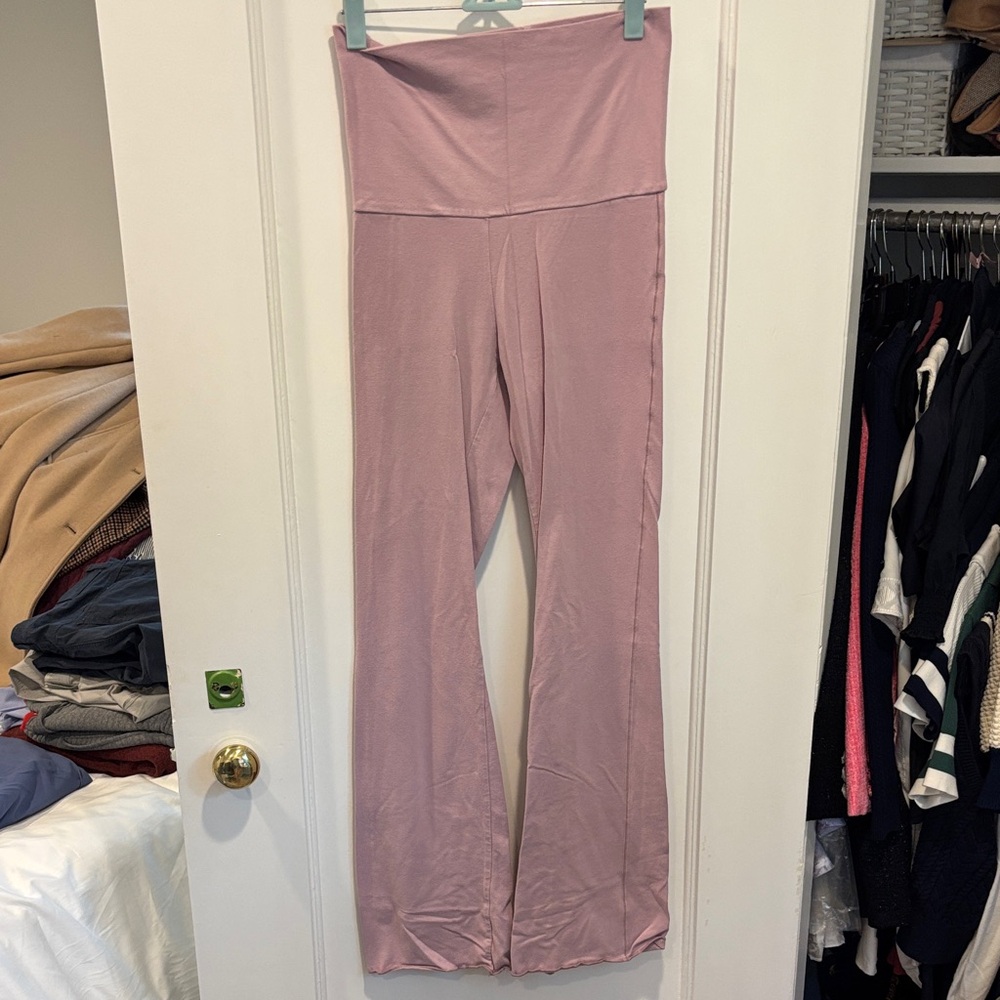 Skims cotton jersey foldover pant - dusk